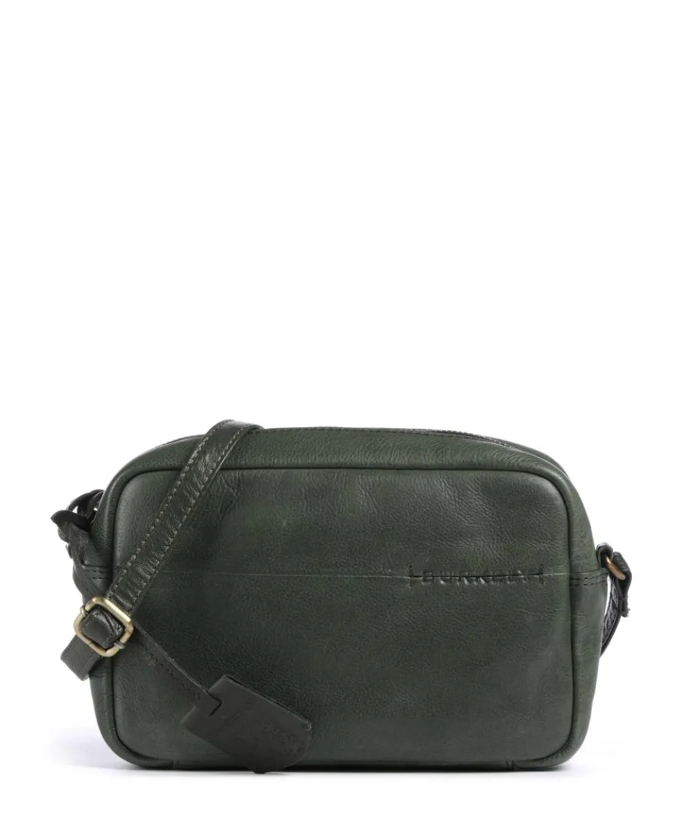 Natural Norah Crossbody bag grained cow leather dark green