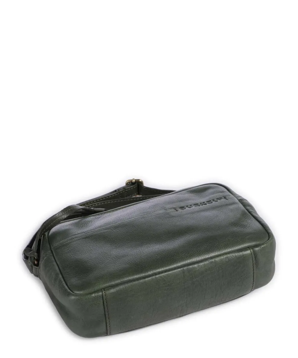 Natural Norah Crossbody bag grained cow leather dark green