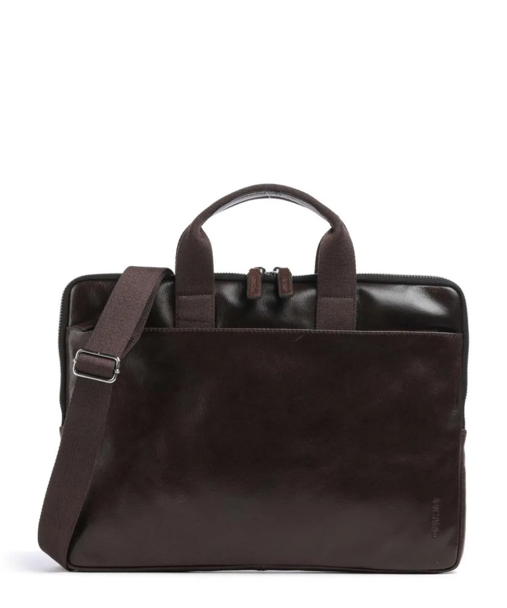 Buddy Briefcase 15″ buffalo leather dark brown