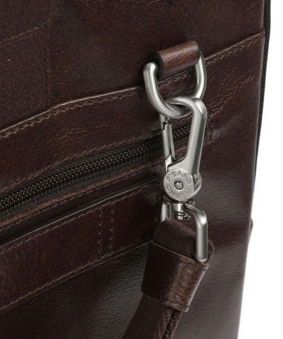 Buddy Briefcase 15″ buffalo leather dark brown