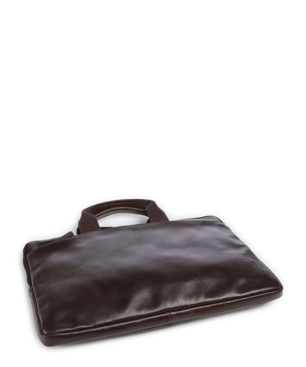 Buddy Briefcase 15″ buffalo leather dark brown