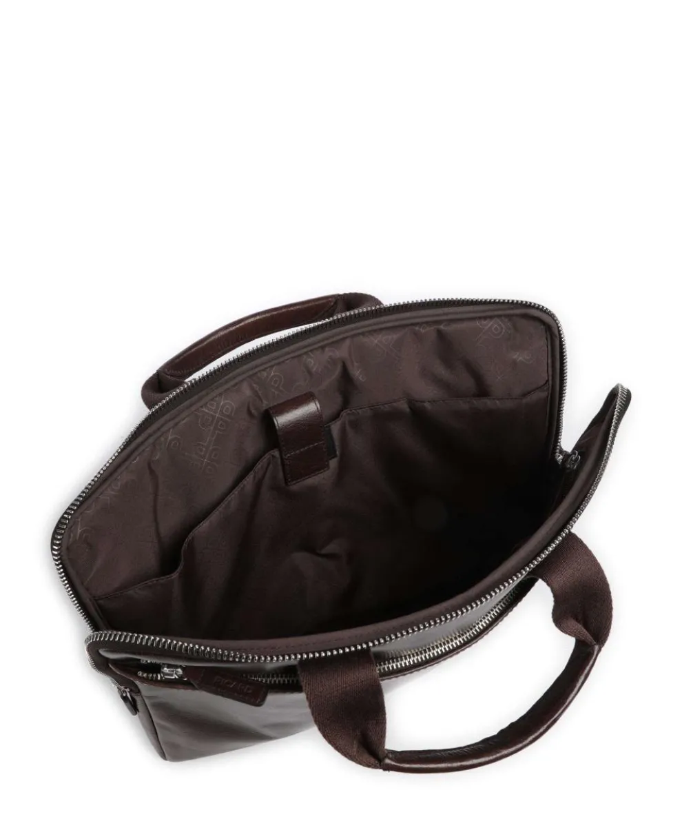 Buddy Briefcase 15″ buffalo leather dark brown