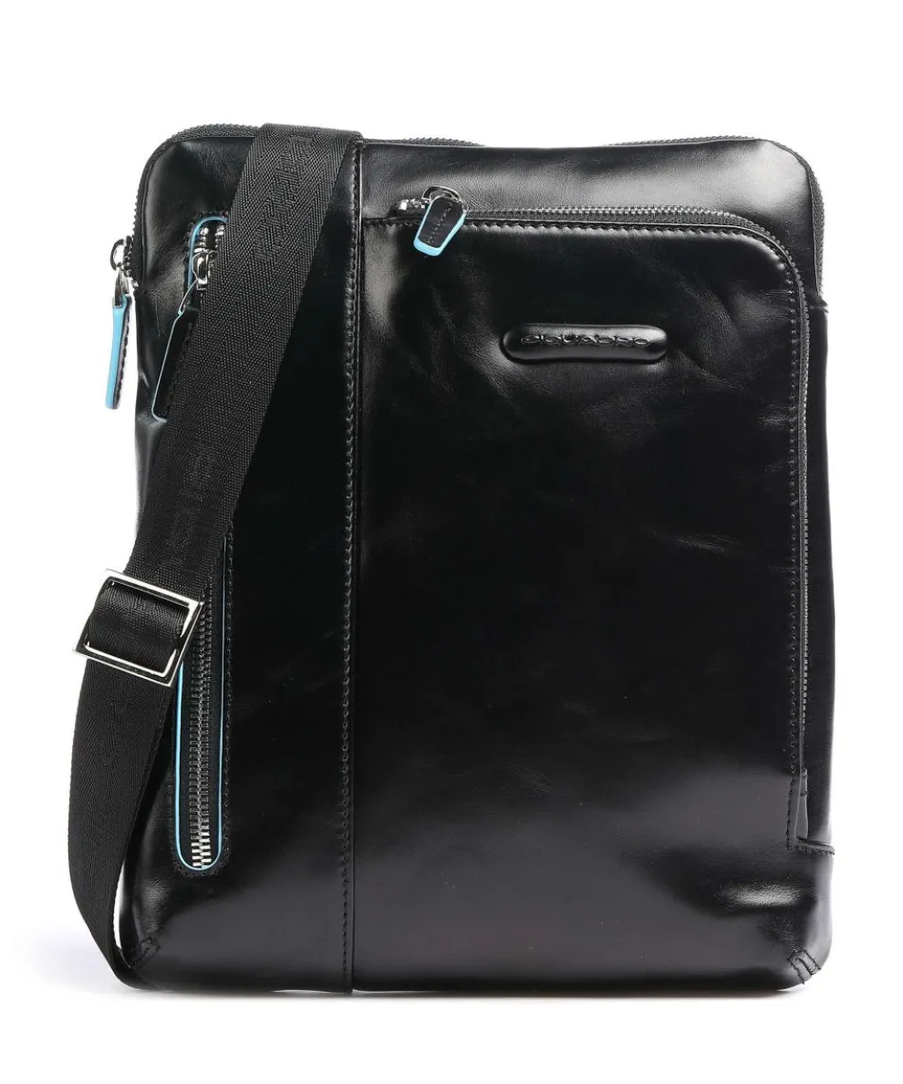 Blue Square Crossbody bag leather black