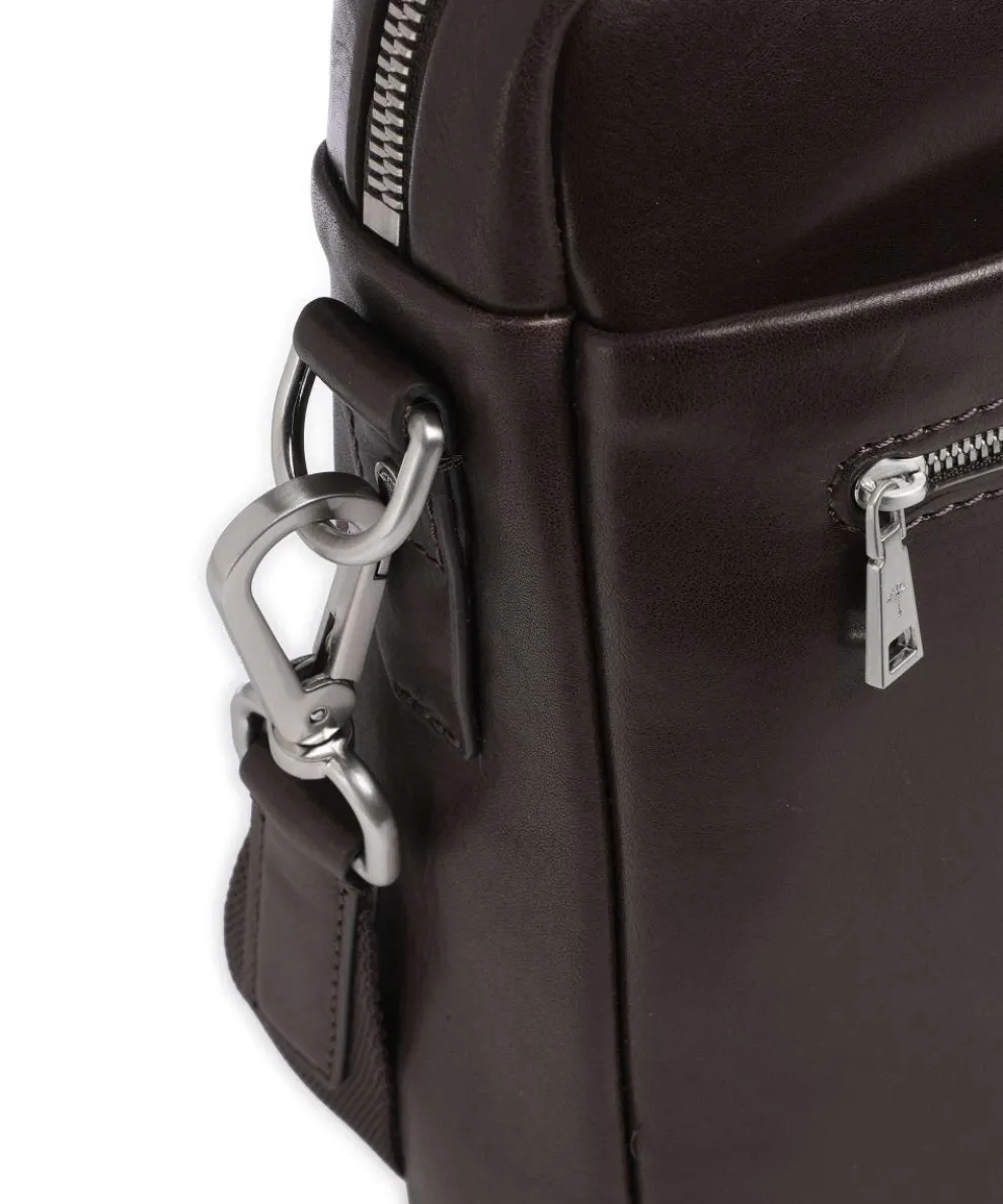 Treviso Pandion Briefcase 15″ grained leather dark brown