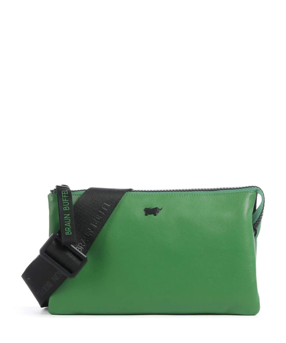 Capri RFID Crossbody bag soft cow leather green