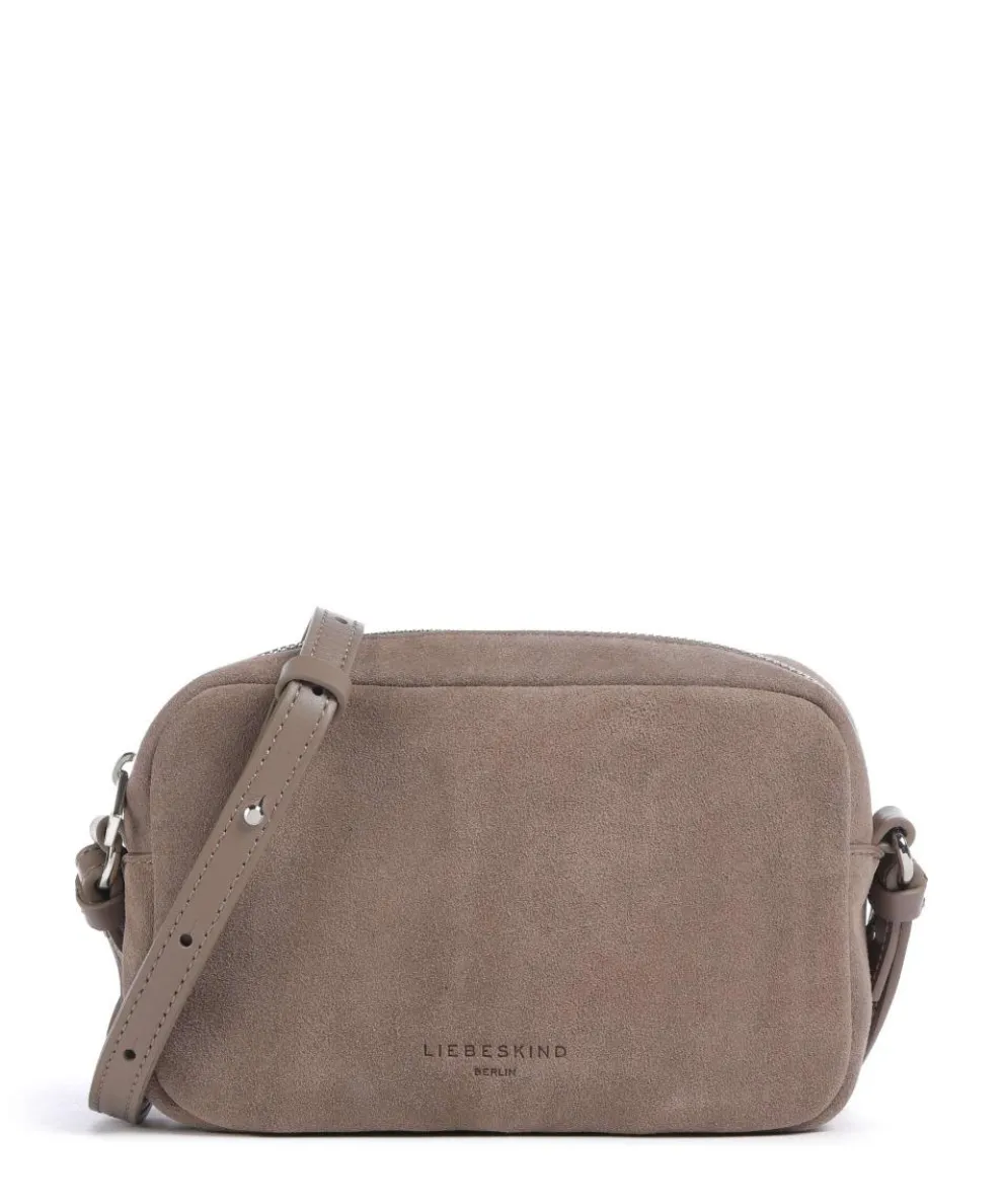 Farrah Suede S Crossbody bag velour leather taupe