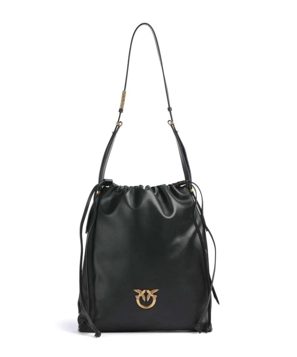 Classic Slouchy Bucket bag fine grain cow leather black