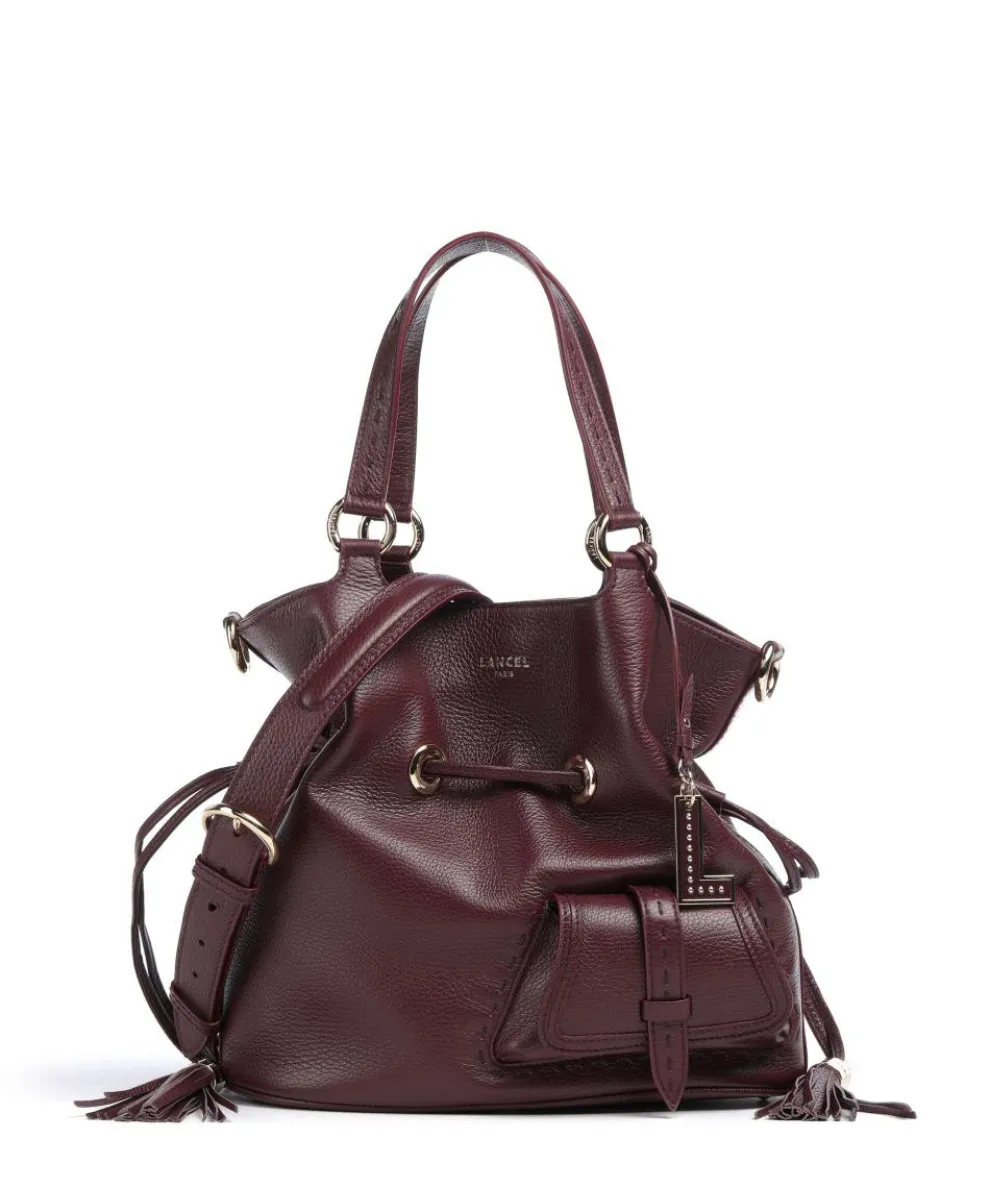 Premier Flirt M Bucket bag grained cow leather berry