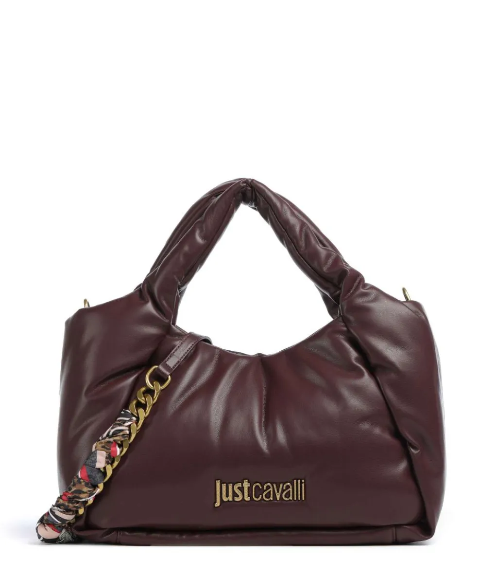 Puffy Foulard Handbag imitation leather wine