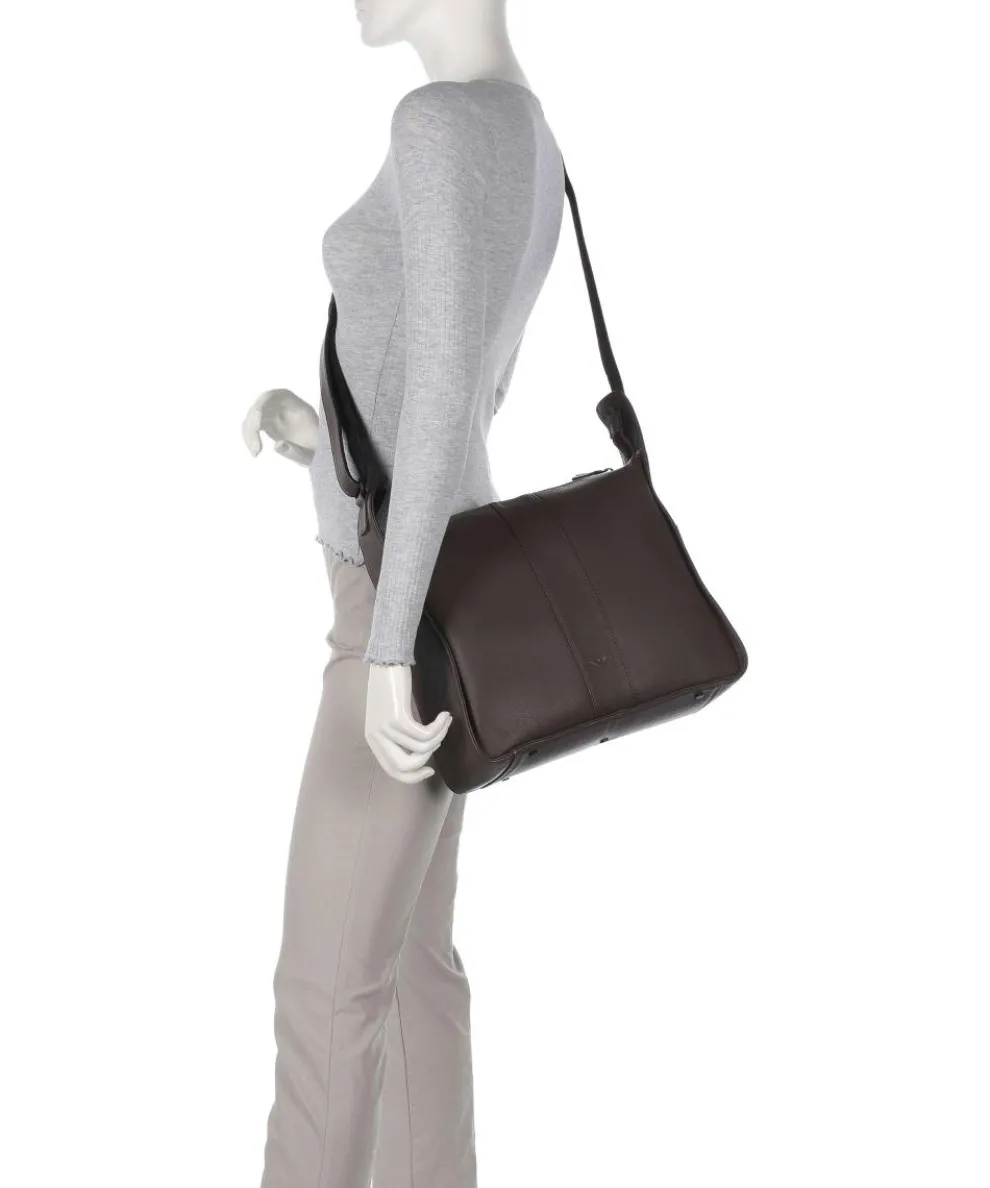 4Seasons Inger Shoulder bag fine grain leather dark brown