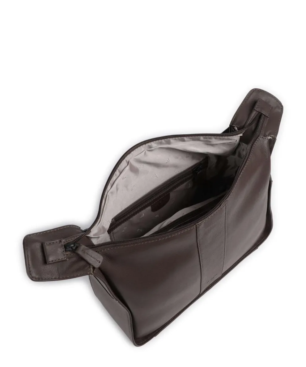 4Seasons Inger Shoulder bag fine grain leather dark brown