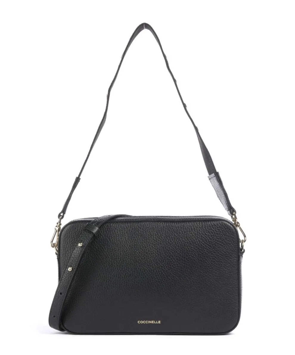 Tebe Shoulder bag grained cow leather black
