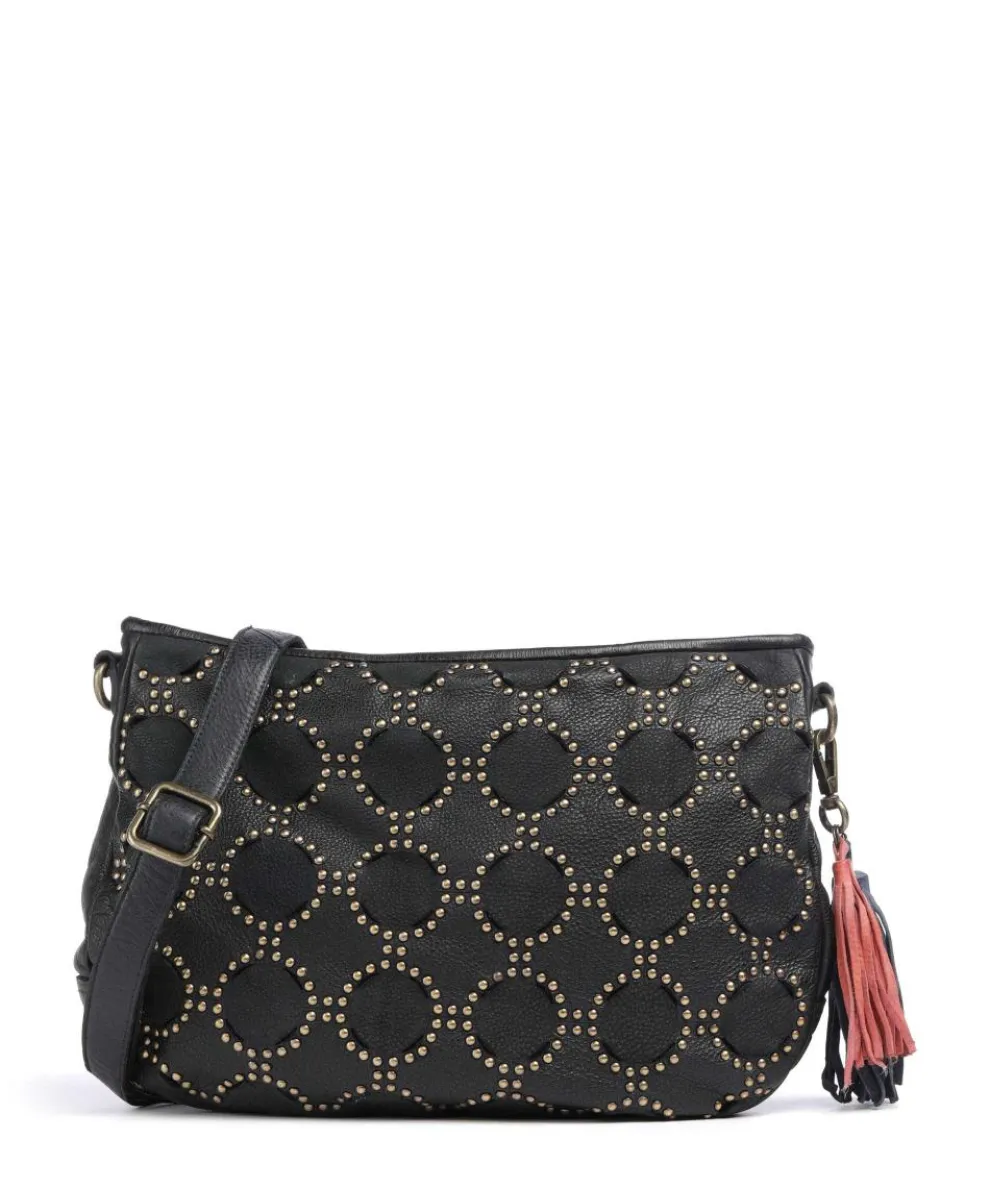 Schubertgasse 4 Crossbody bag grained cow leather navy