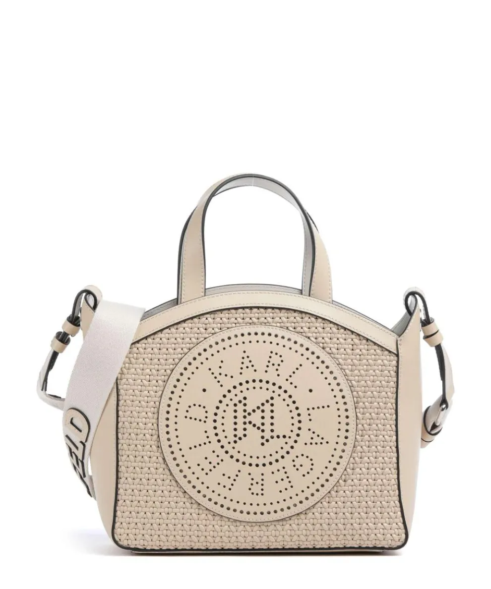 K/Circle Small Handbag fine grain cow leather beige
