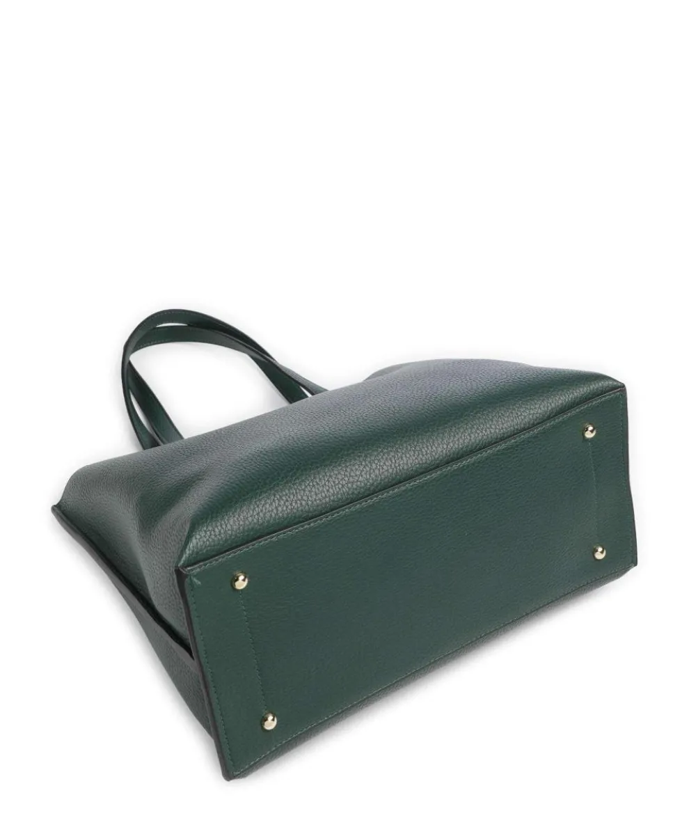 Fall Re Tote bag imitation leather dark green