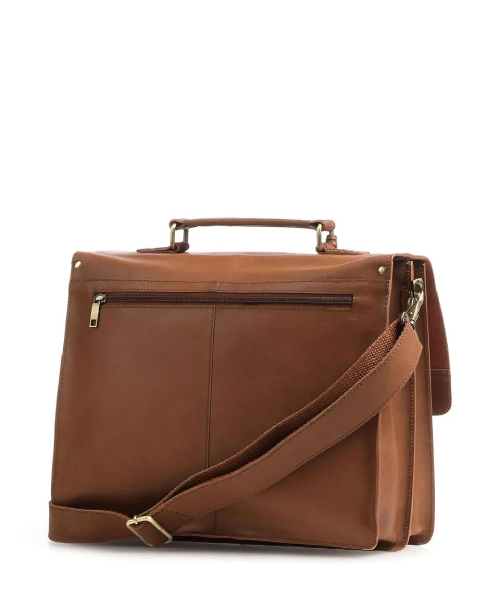 Vintage Scott Briefcase fine grain leather cognac