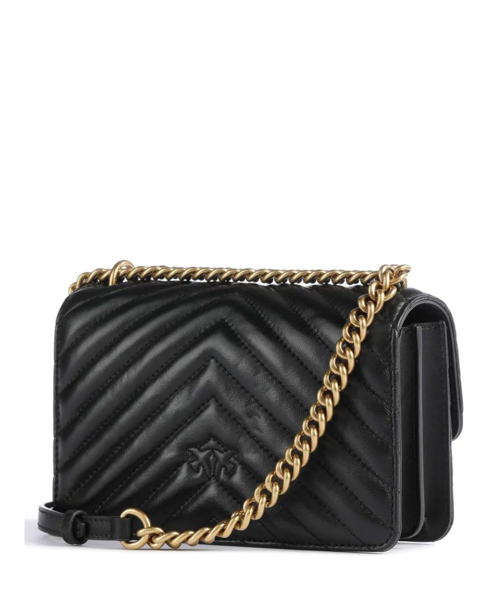 Love One Mini Shoulder bag fine grain leather black