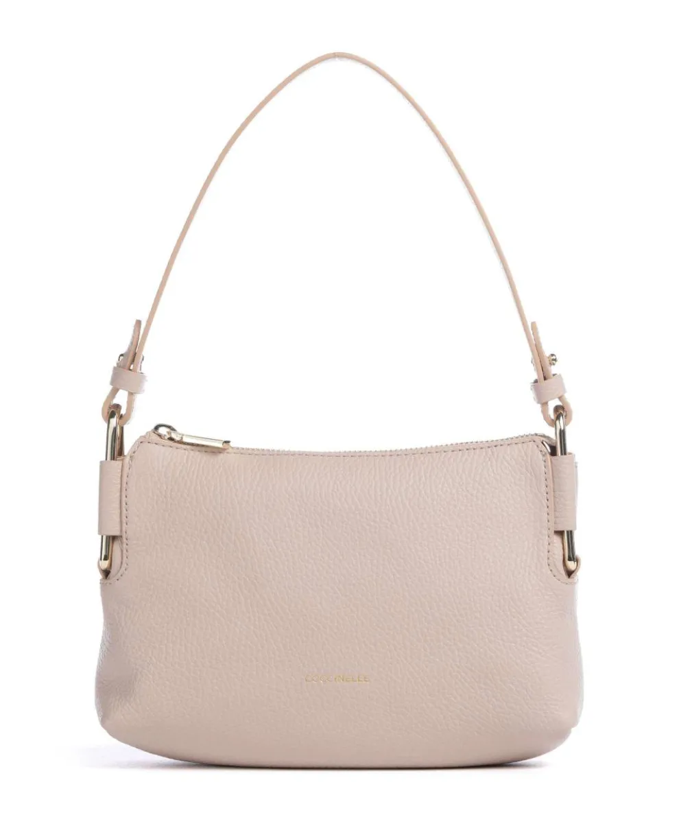 Rebekka Shoulder bag grained cow leather beige