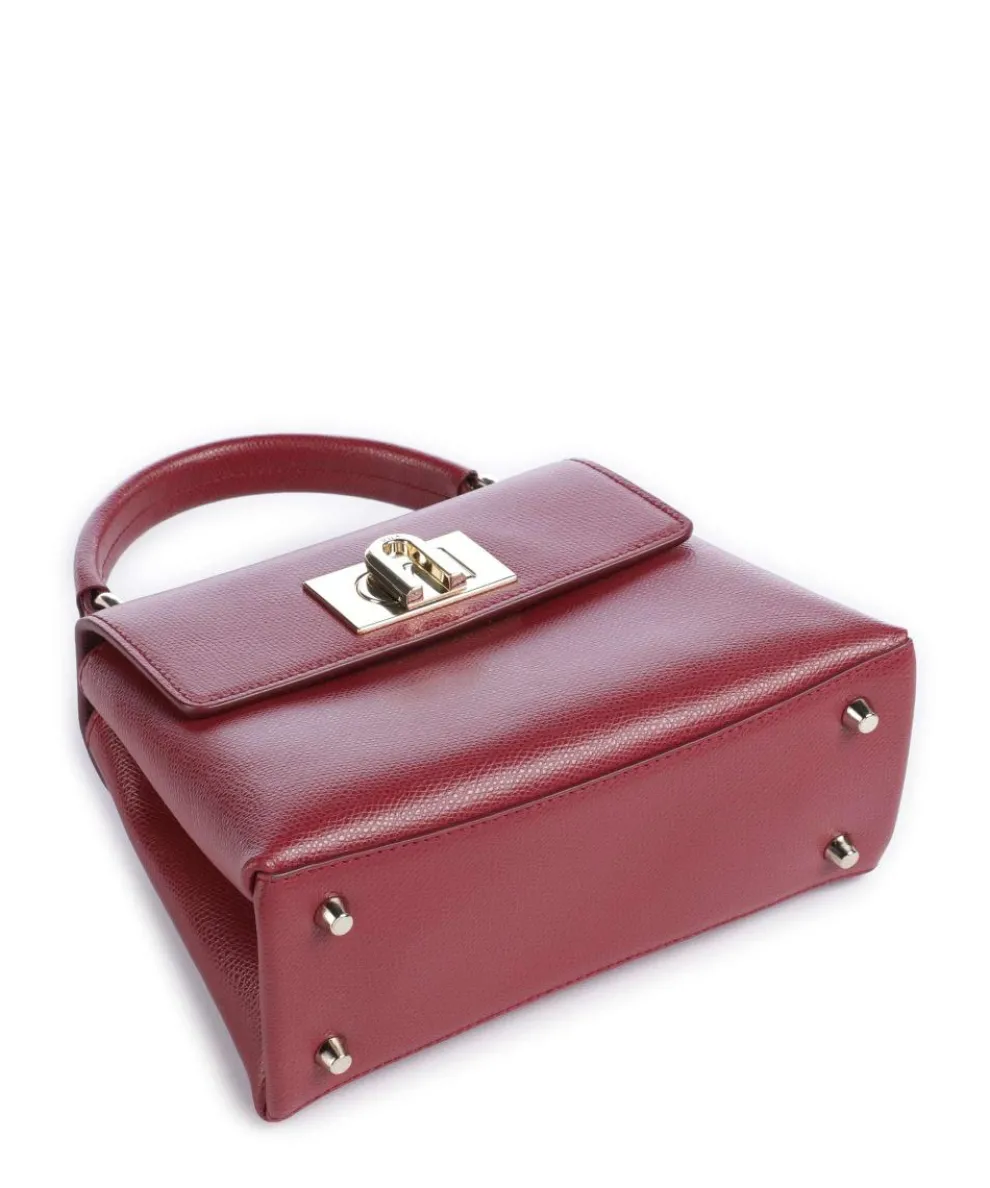 1927 Mini Handbag grained leather dark red