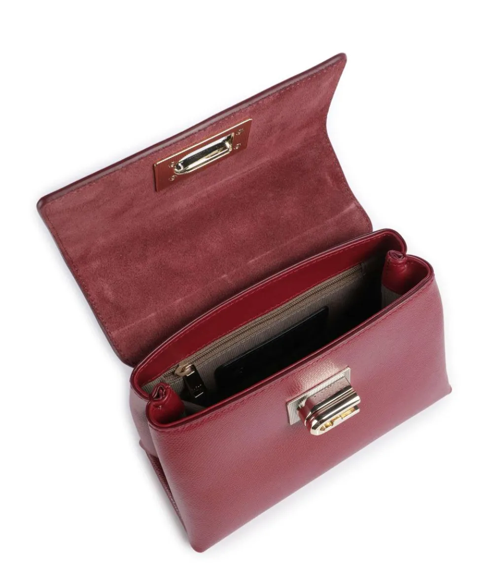 1927 Mini Handbag grained leather dark red