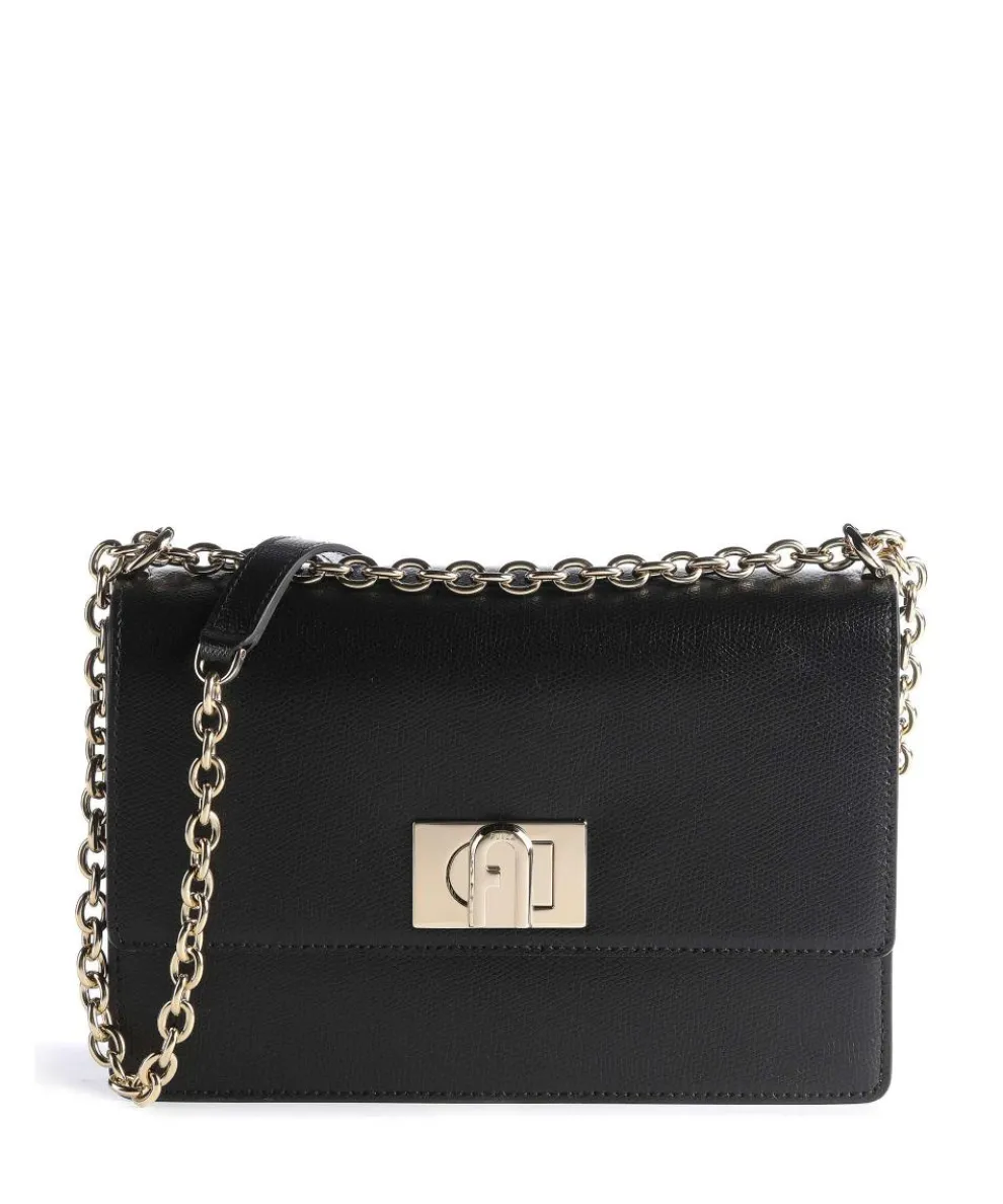 1927 S Shoulder bag grained leather black