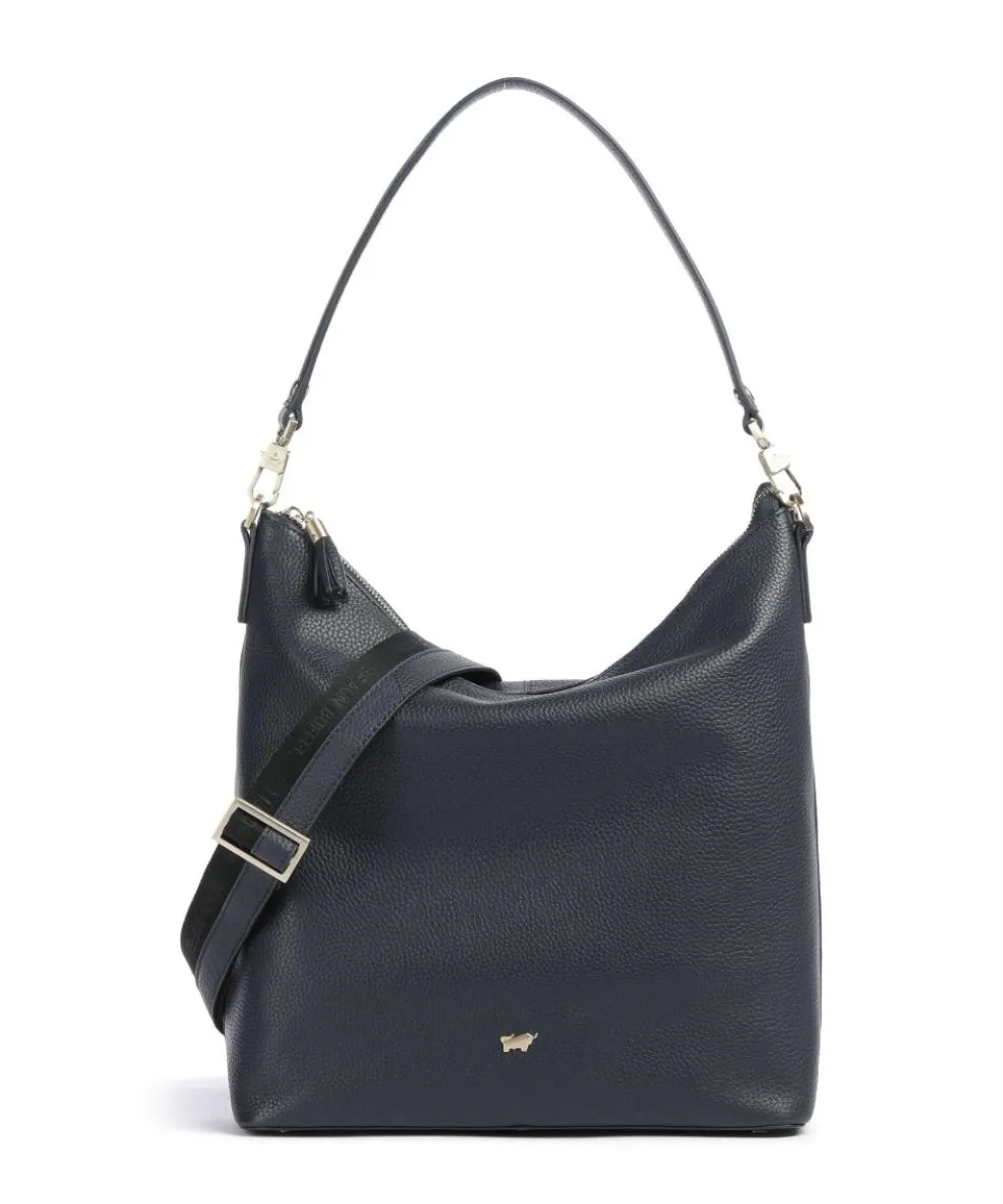 Hanna Hobo bag grained cow leather navy