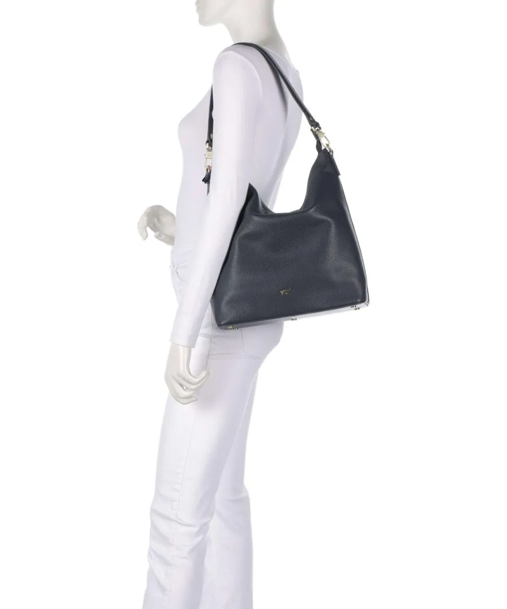 Hanna Hobo bag grained cow leather navy