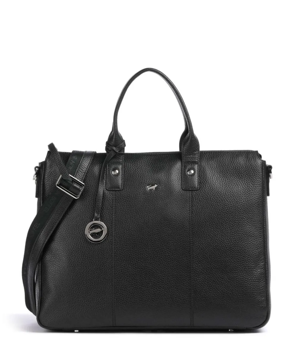 Hanna Briefcase 14″ grained cow leather black