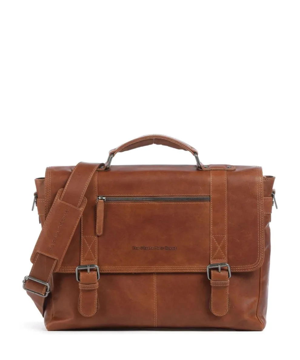 Imperia Briefcase 15″ pull-up cow leather cognac