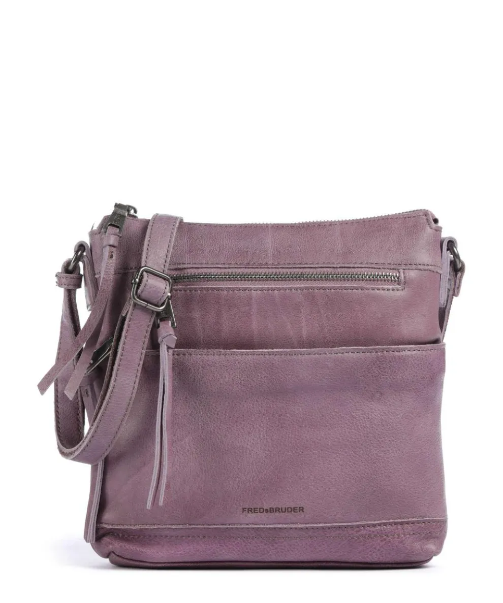 My old Friend Crossbody bag grained leather lavender