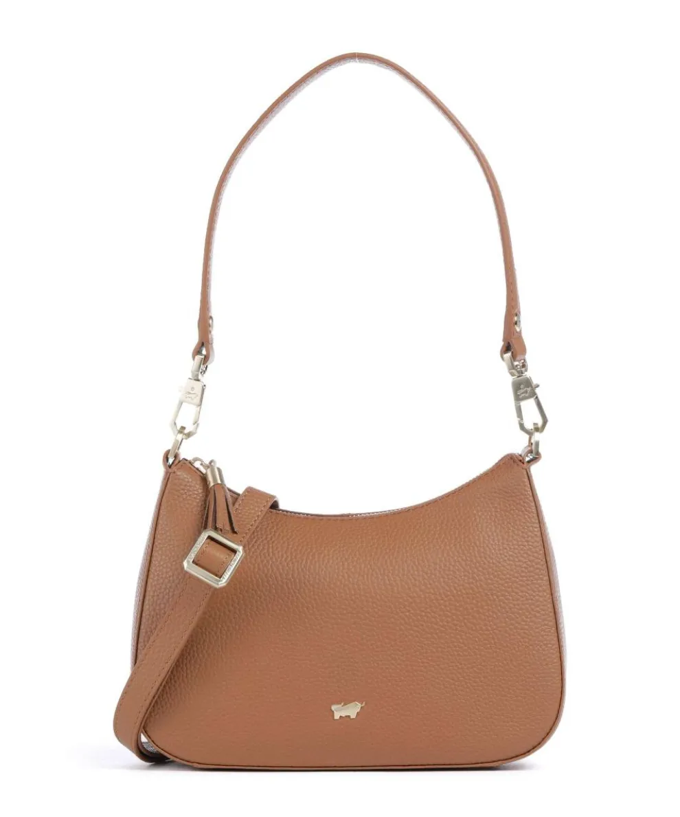Hanna Shoulder bag grained cow leather brown