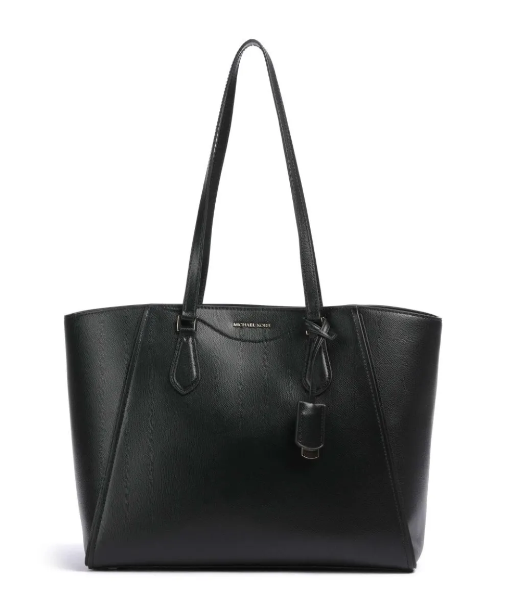 Taryn Tote bag fine grain cow leather black