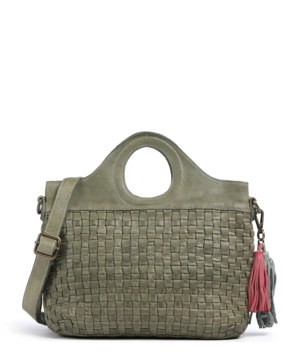 Venusweg 1 Handbag grained cow leather green