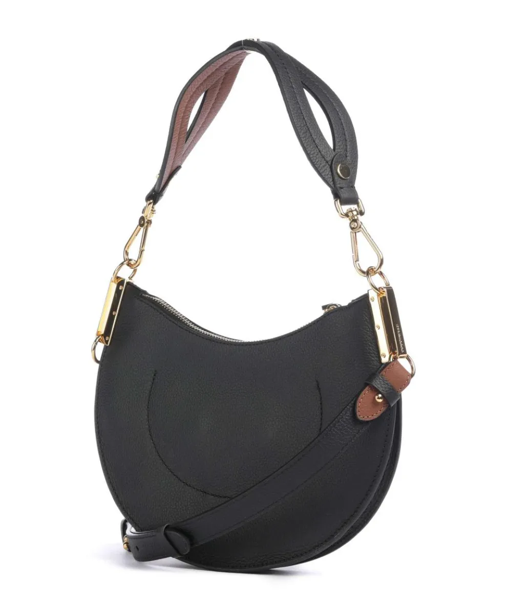 Sunup Shoulder bag grained cow leather black