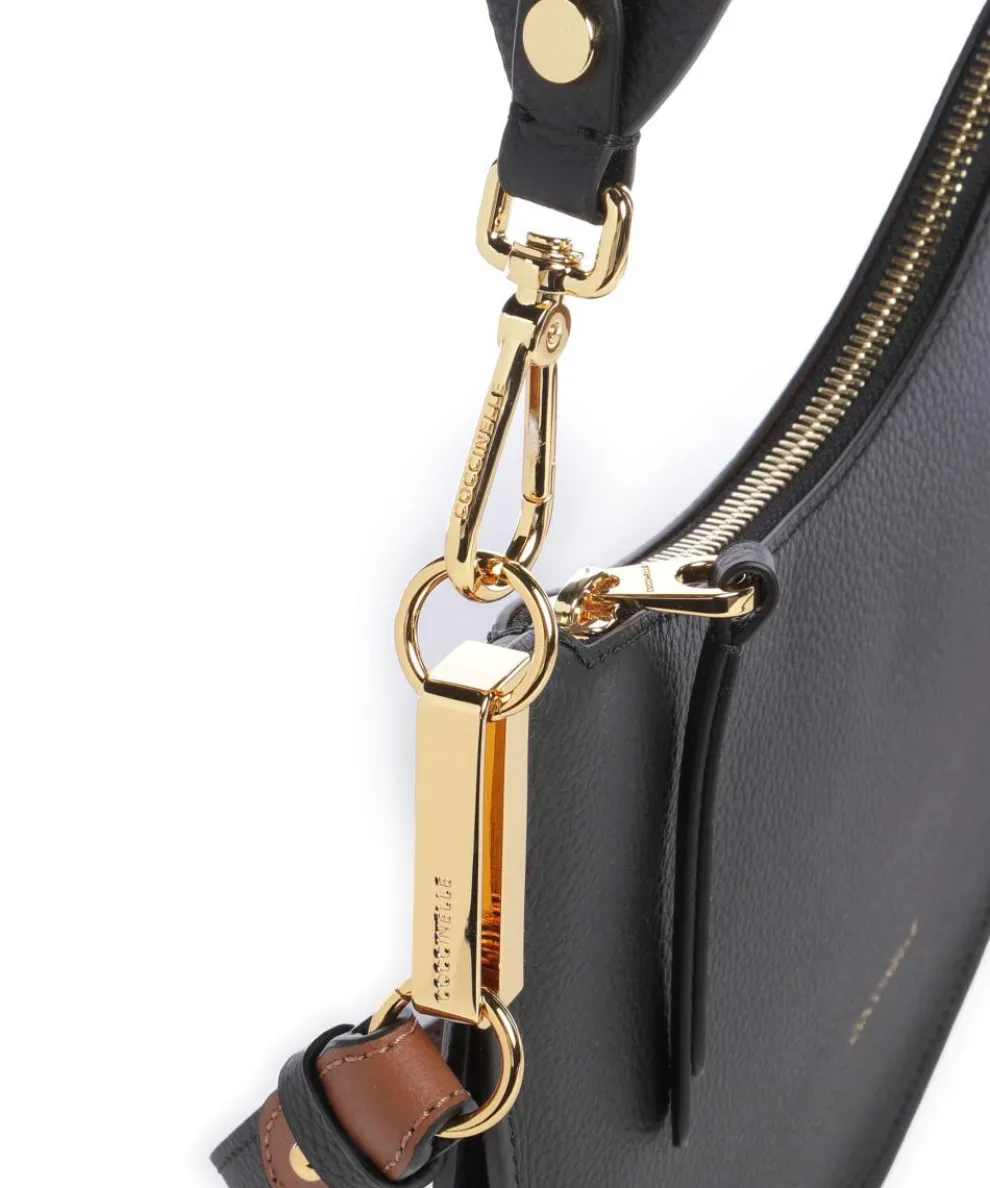 Sunup Shoulder bag grained cow leather black
