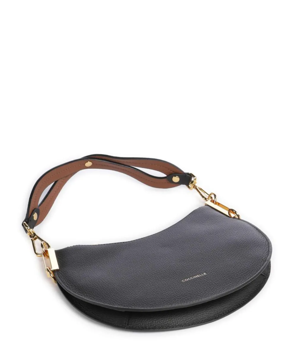 Sunup Shoulder bag grained cow leather black