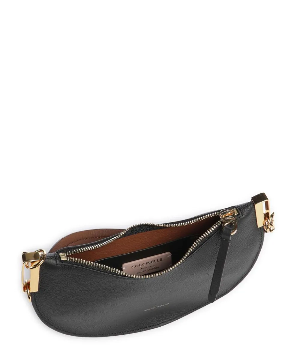 Sunup Shoulder bag grained cow leather black