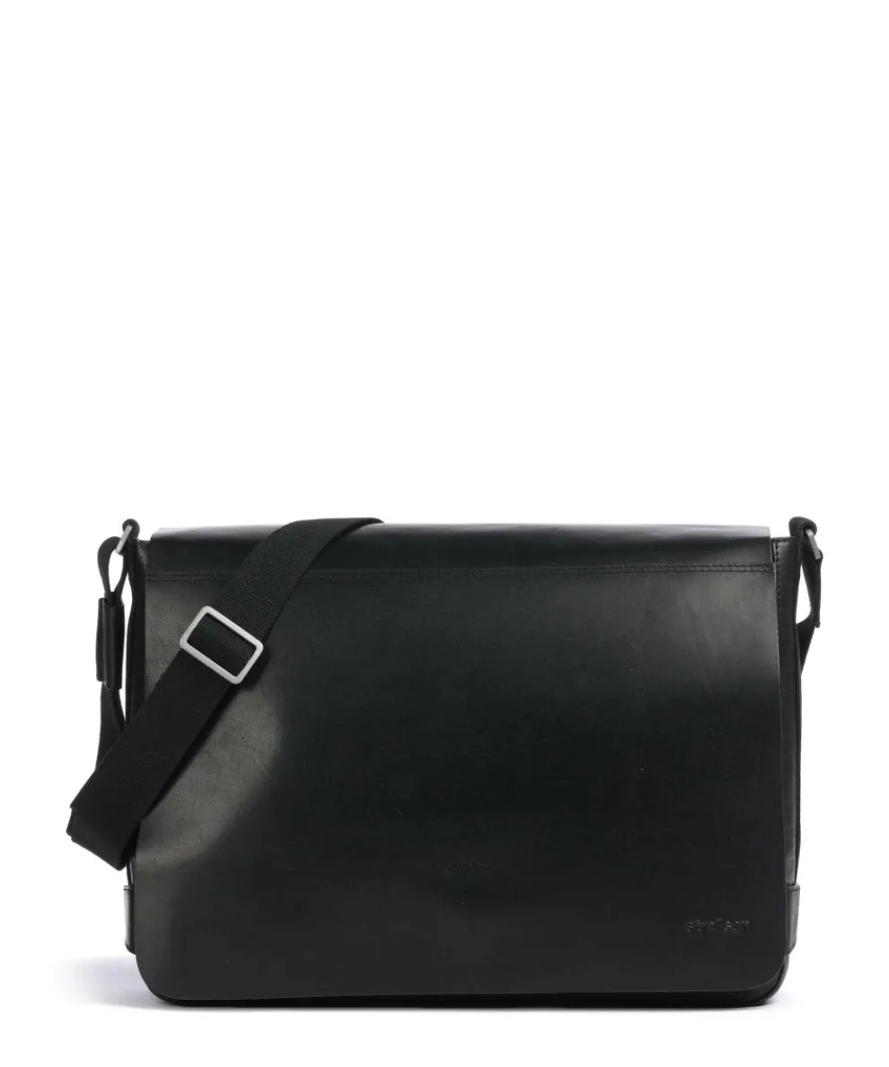 Abbey Briefcase 14″ buffalo leather black