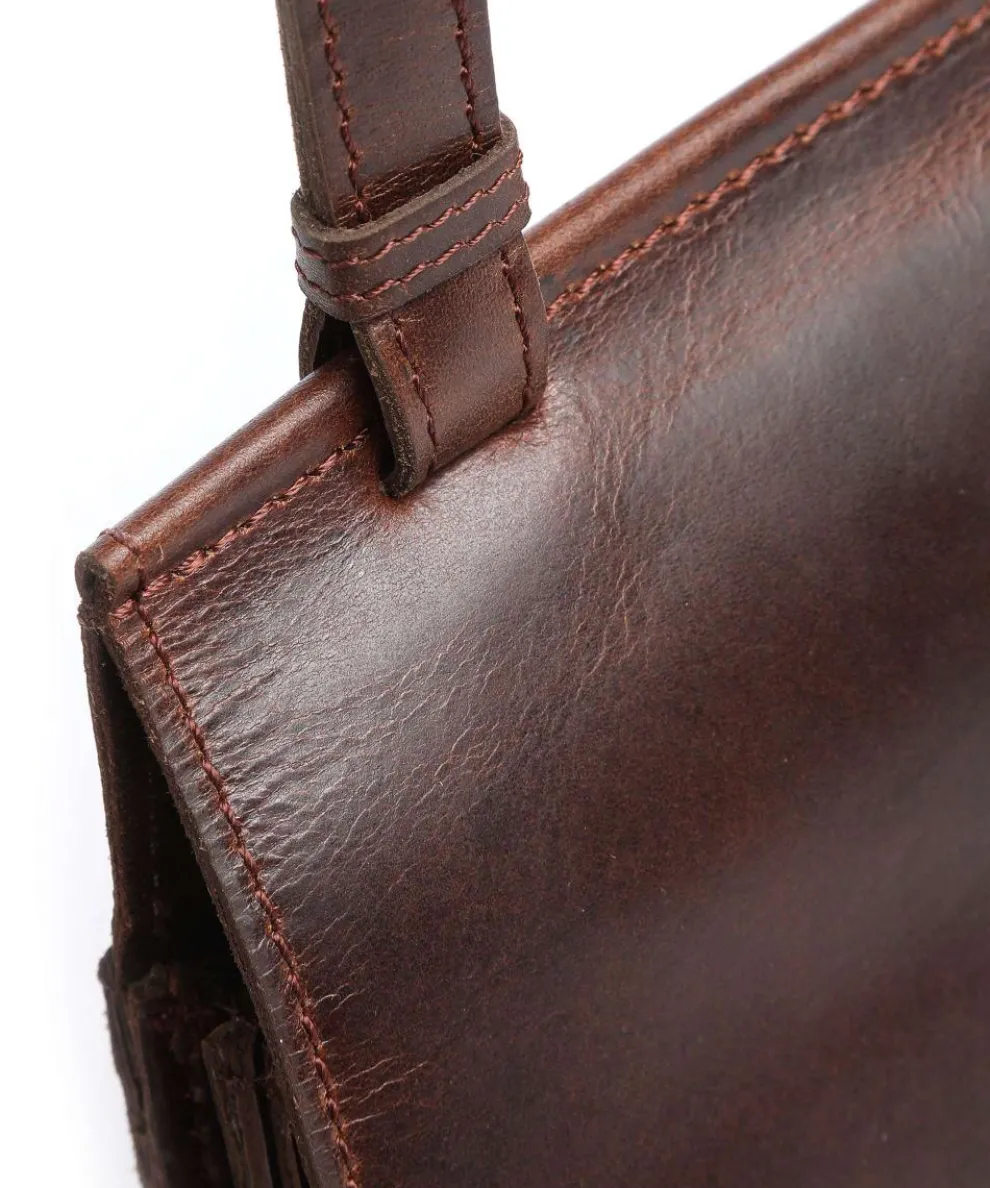 Aberdeen Crossbody bag cow leather dark brown