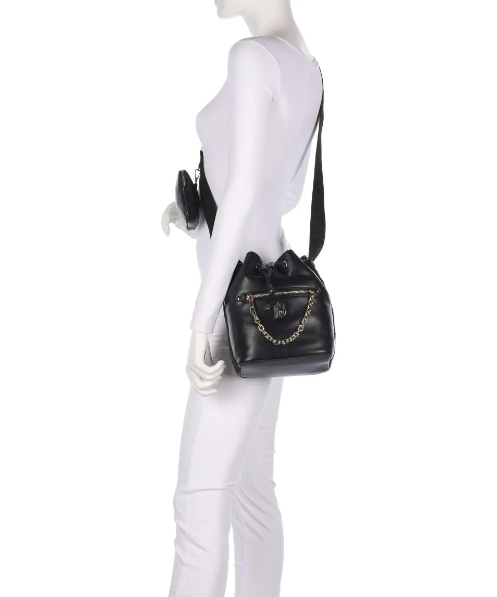 Achala S Bucket bag imitation leather black