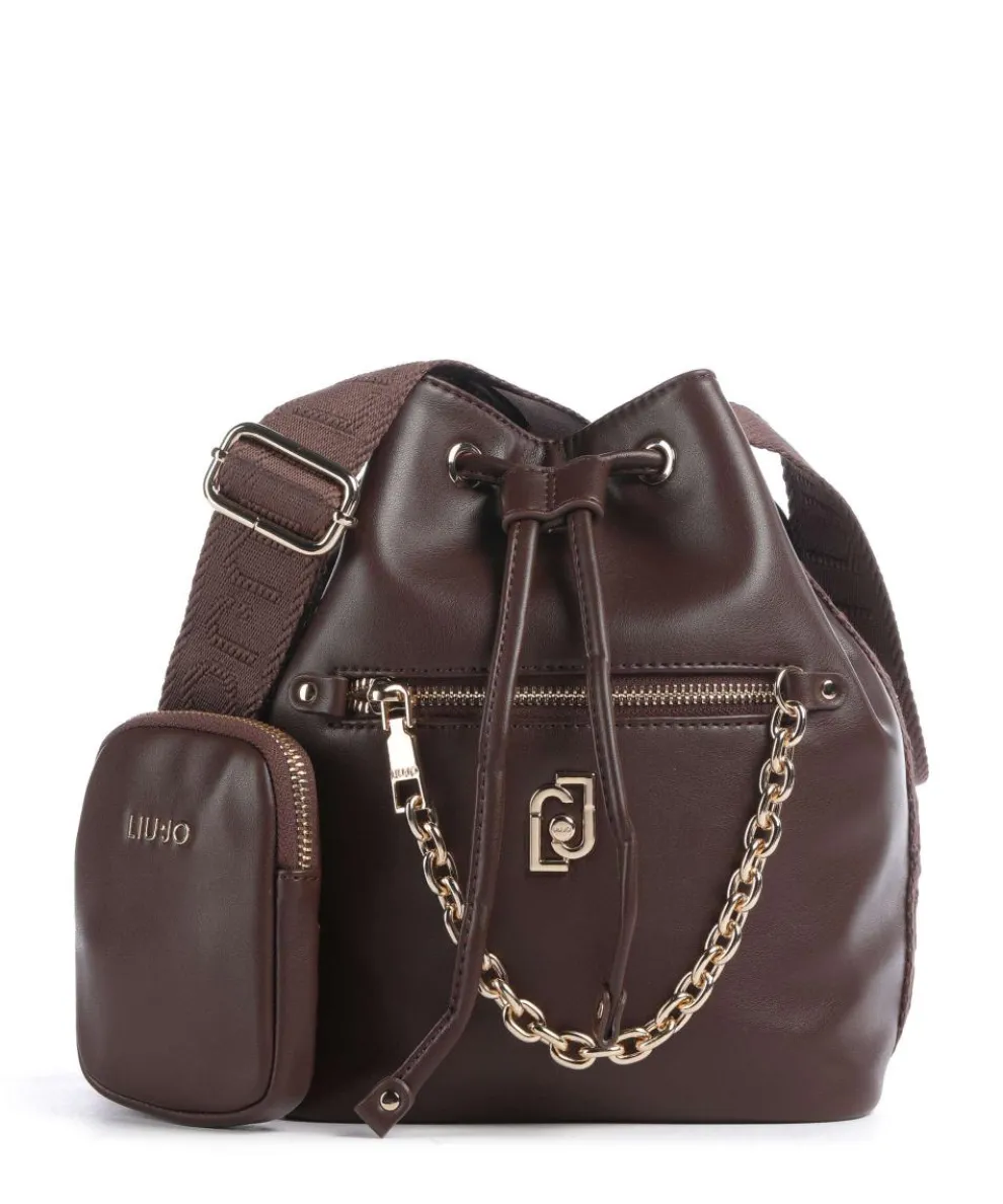 Achala S Bucket bag imitation leather brown