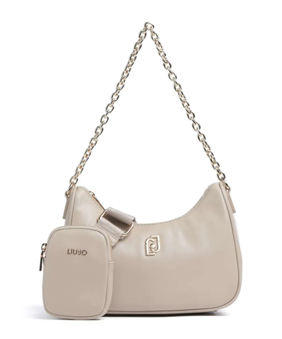 Achala S Shoulder bag imitation leather beige
