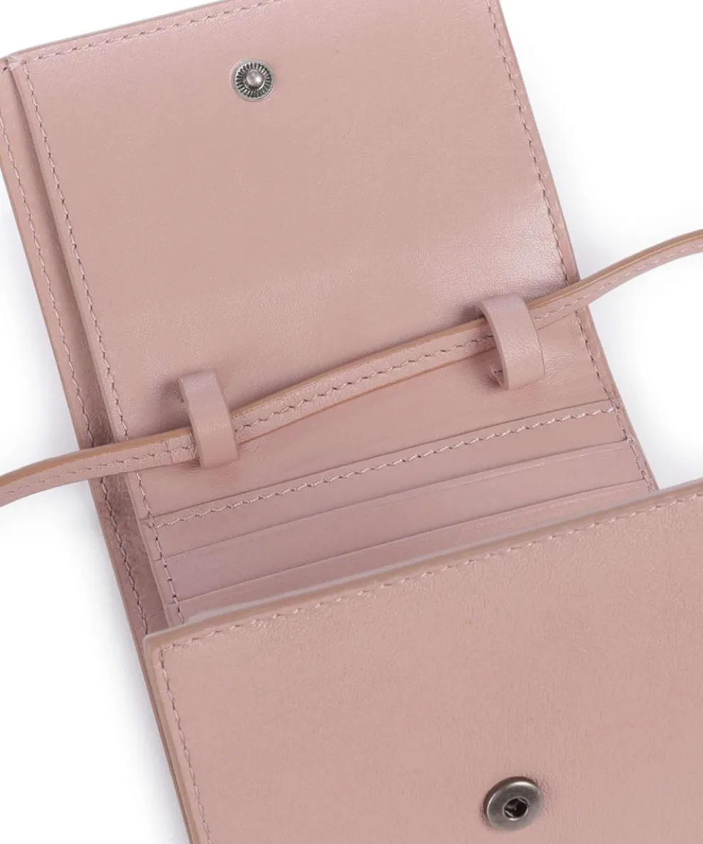 Ada Sheep Natural M Wallet sheepskin leather antique pink