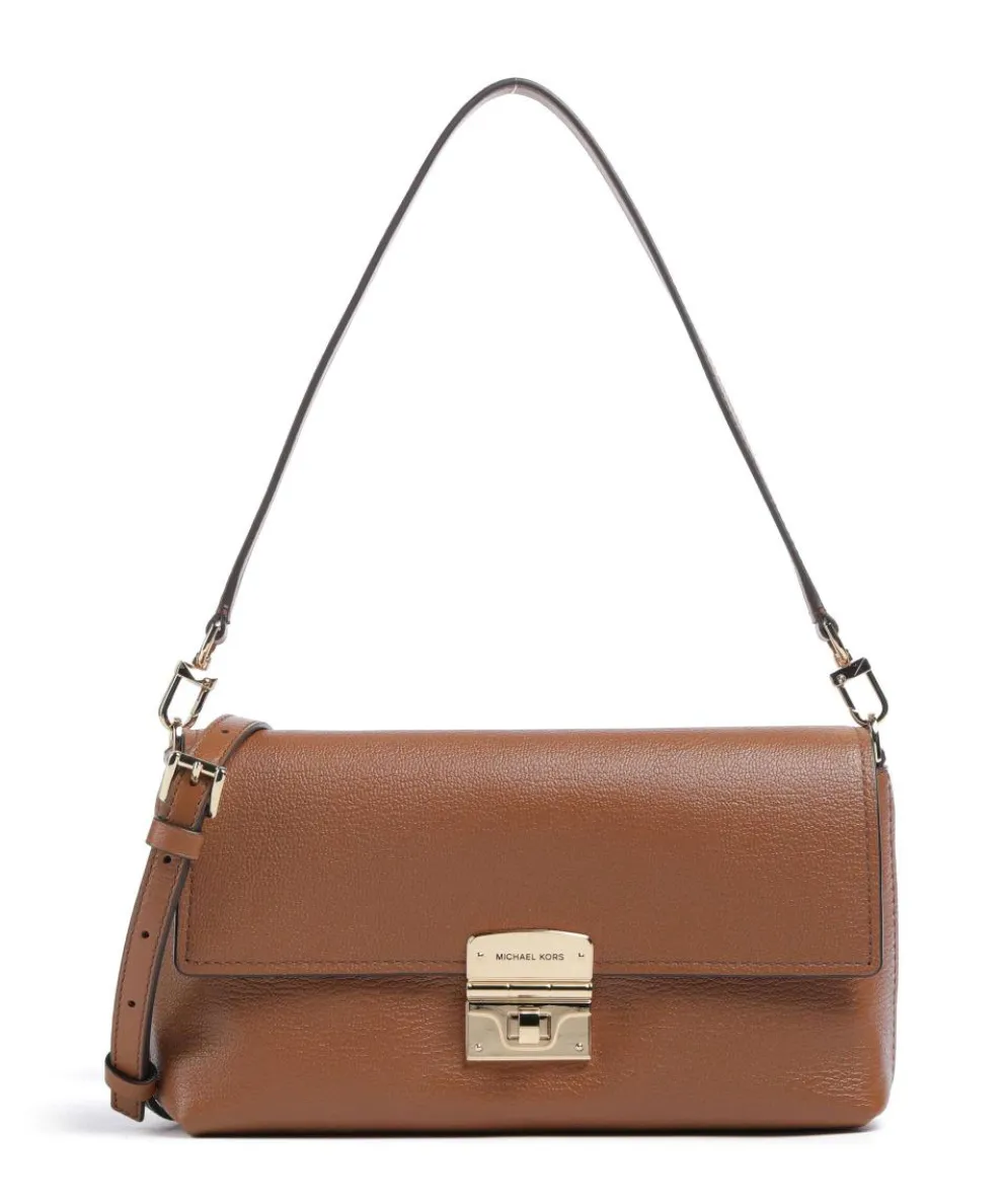 Addie Shoulder bag grained leather brown