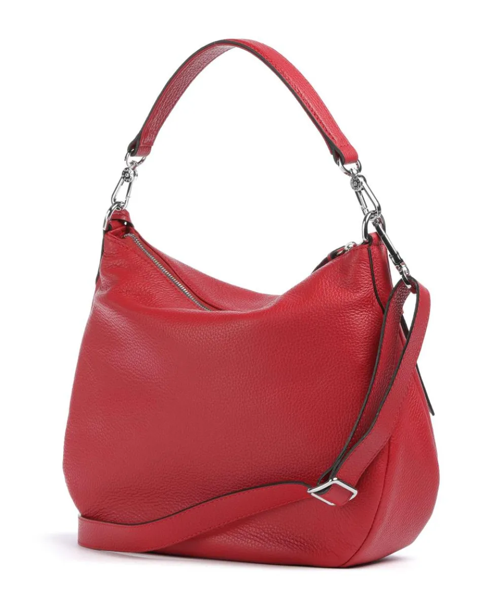 Adria Juna Hobo bag grained cow leather red