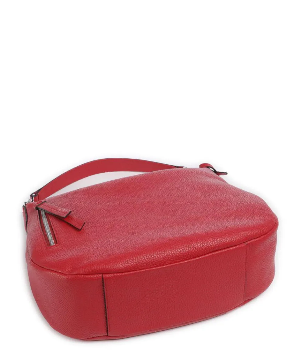 Adria Juna Hobo bag grained cow leather red