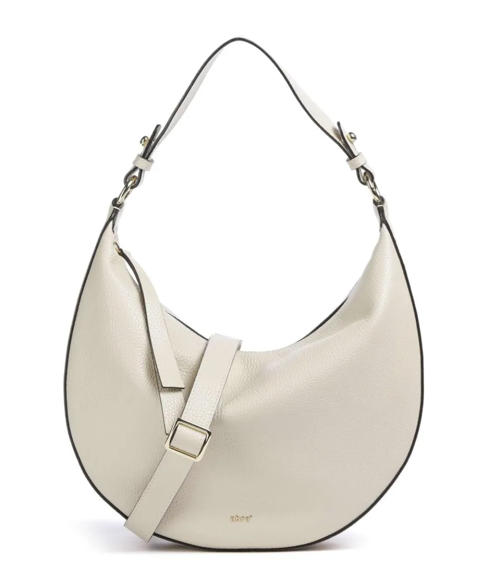 Adria Lulu Hobo bag grained cow leather cream