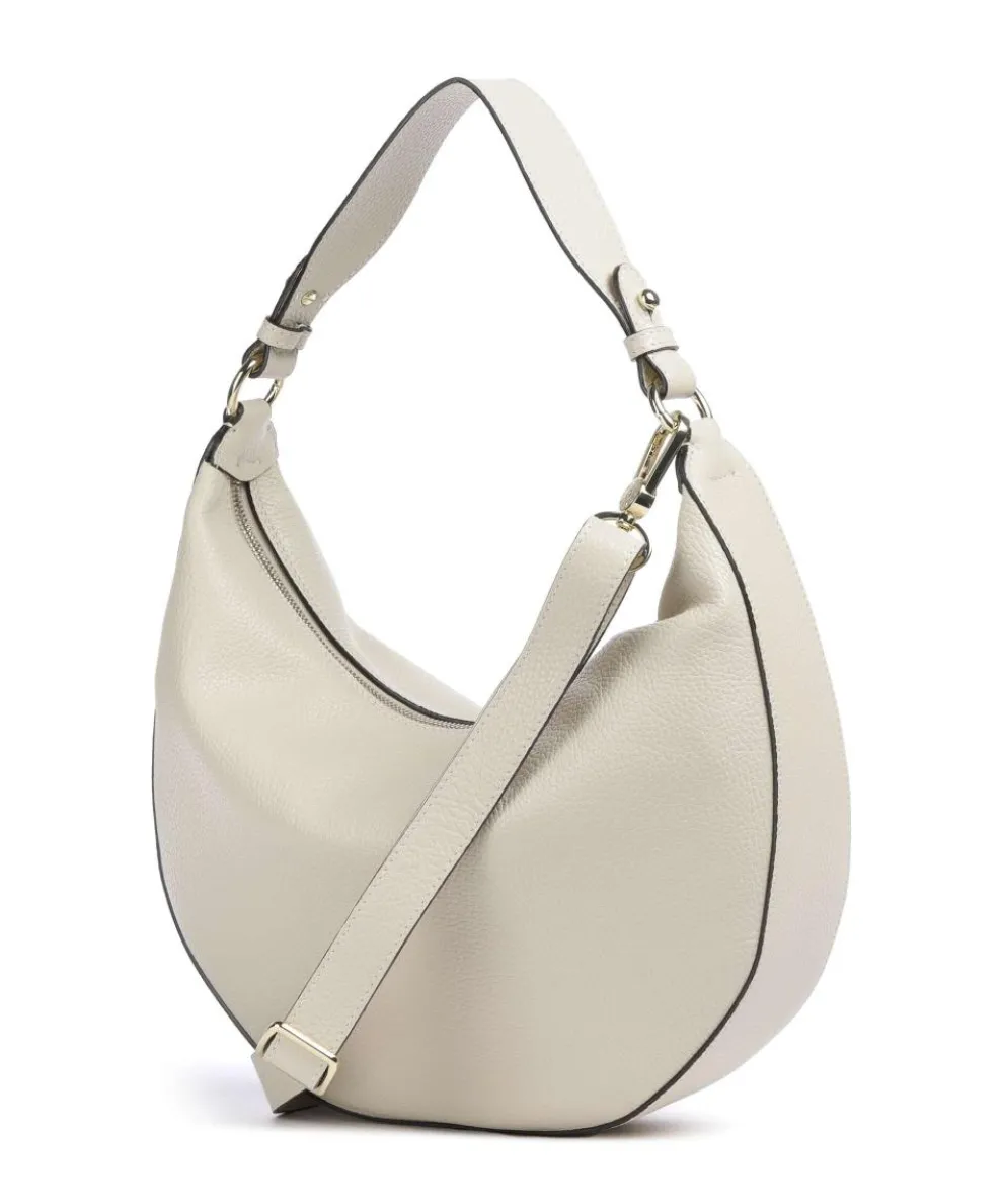 Adria Lulu Hobo bag grained cow leather cream