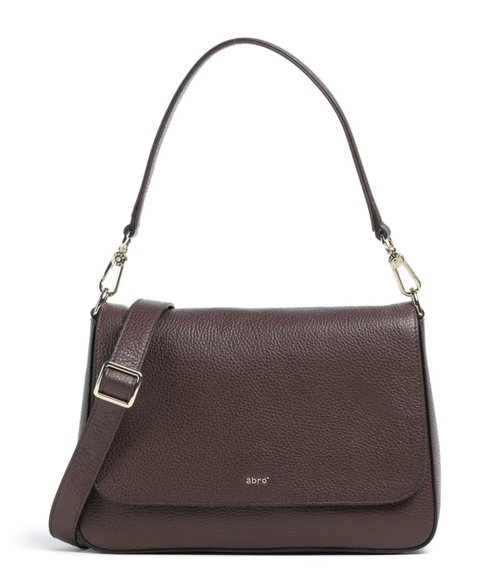 Adria Lulu Shoulder bag grained leather wine