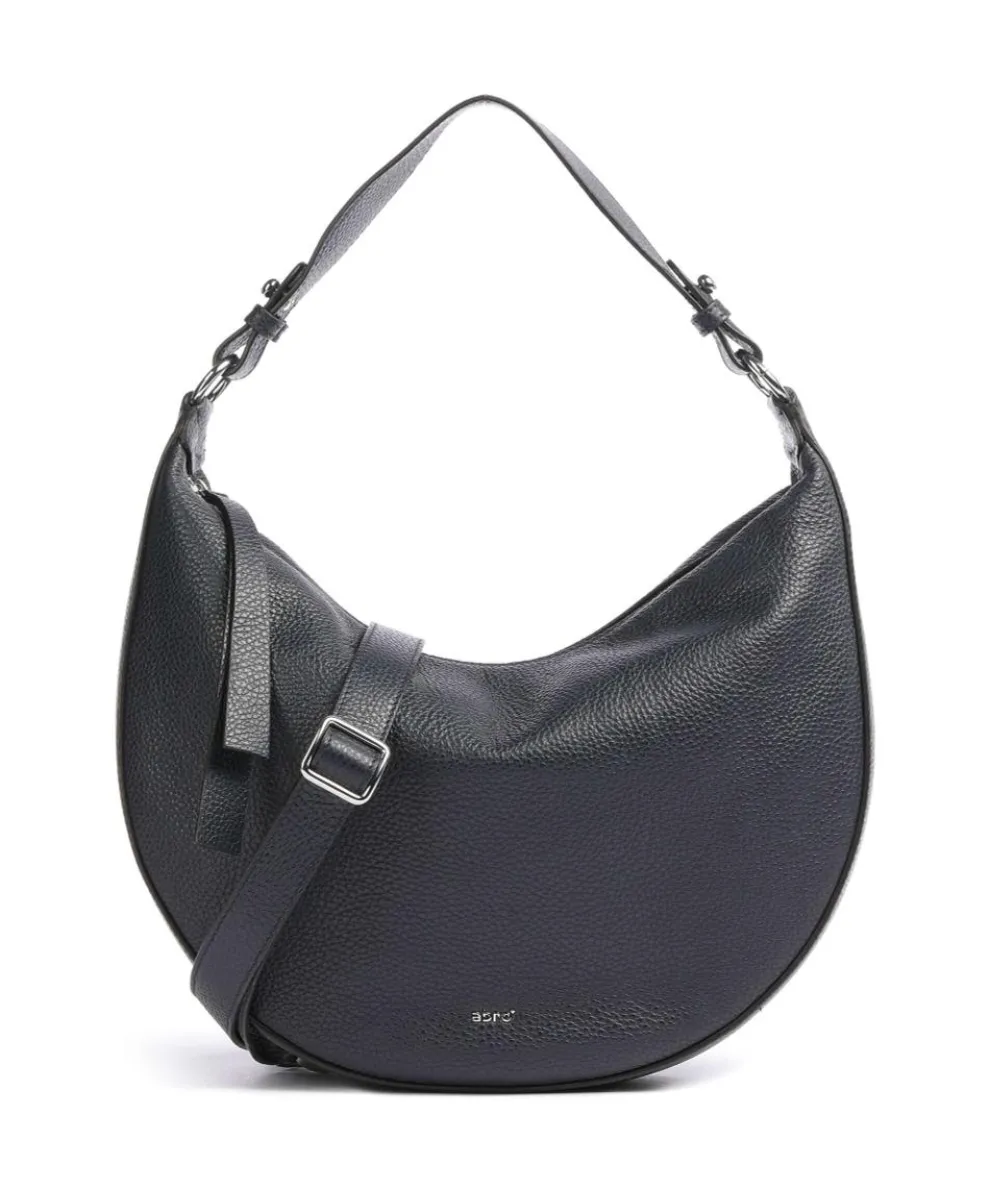 Adria Lulu Small Hobo bag grained cow leather navy